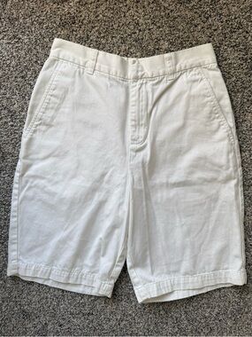 Lauren Ralph Lauren White Shorts Size 2 Cotton Classic Preppy Flat Front